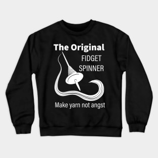 The Original Fidget Spinner (white print) Crewneck Sweatshirt